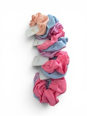 12 MULTI COLOR HAIR SCRUNCHY SET